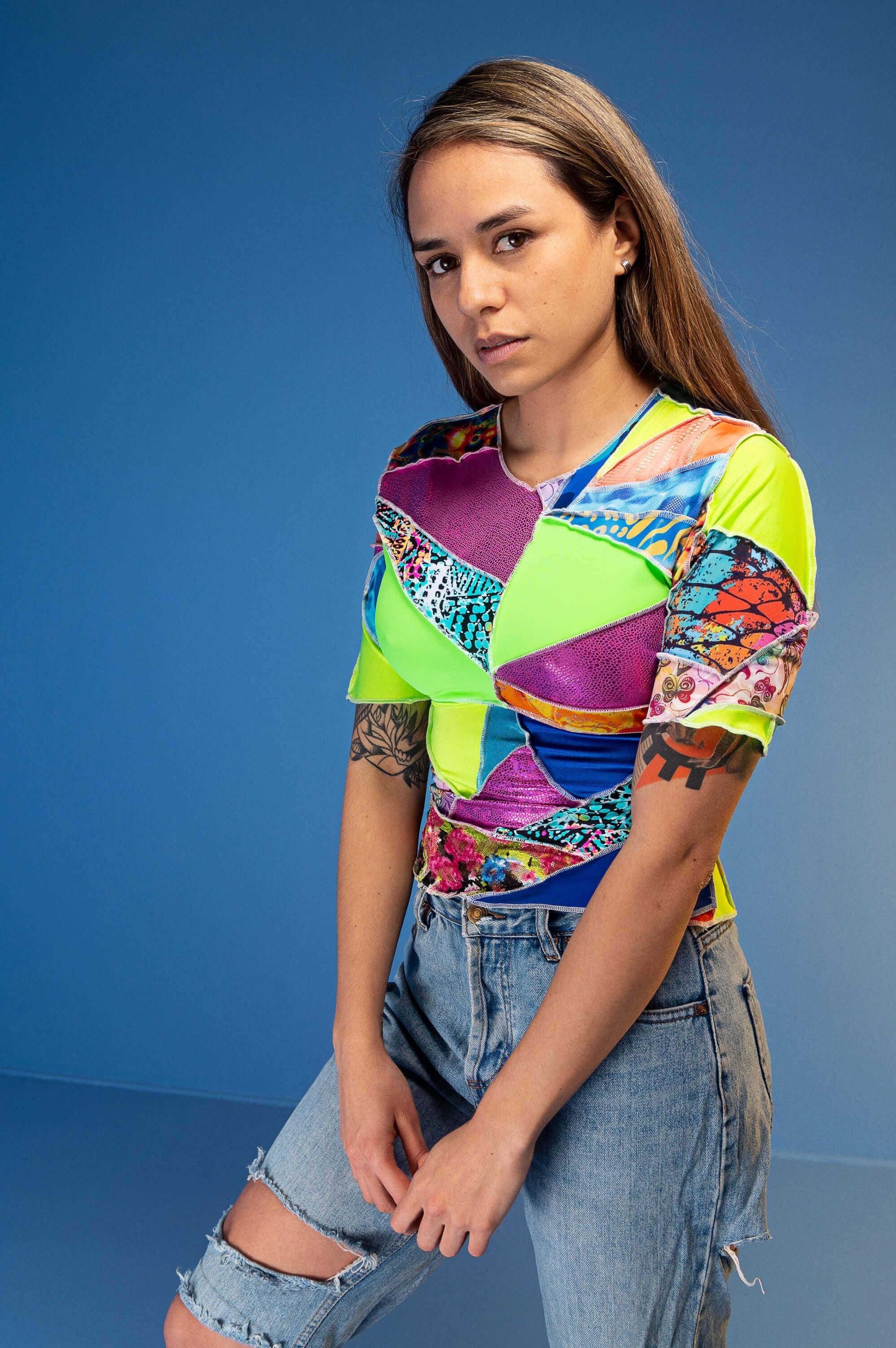 ZERO WASTE Patchwork Top