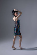 ZERO WASTE Patchwork Mini Dress