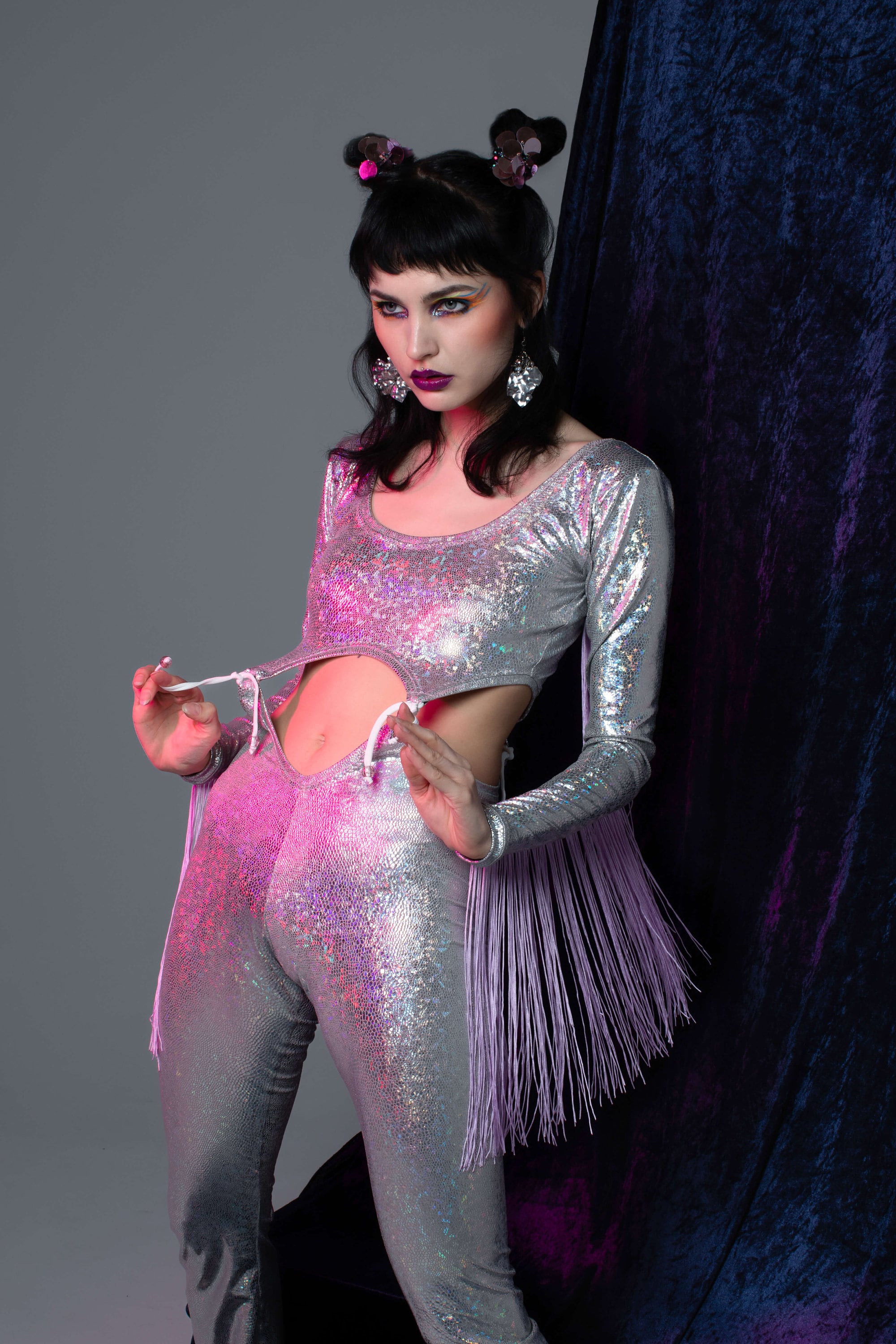 Cutout Catsuit "BURNING MAN" Lettau Art Fashion