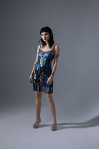 ZERO WASTE Patchwork Mini Dress