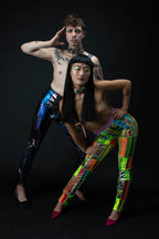 ZERO WASTE Patchwork Rectangle Pants