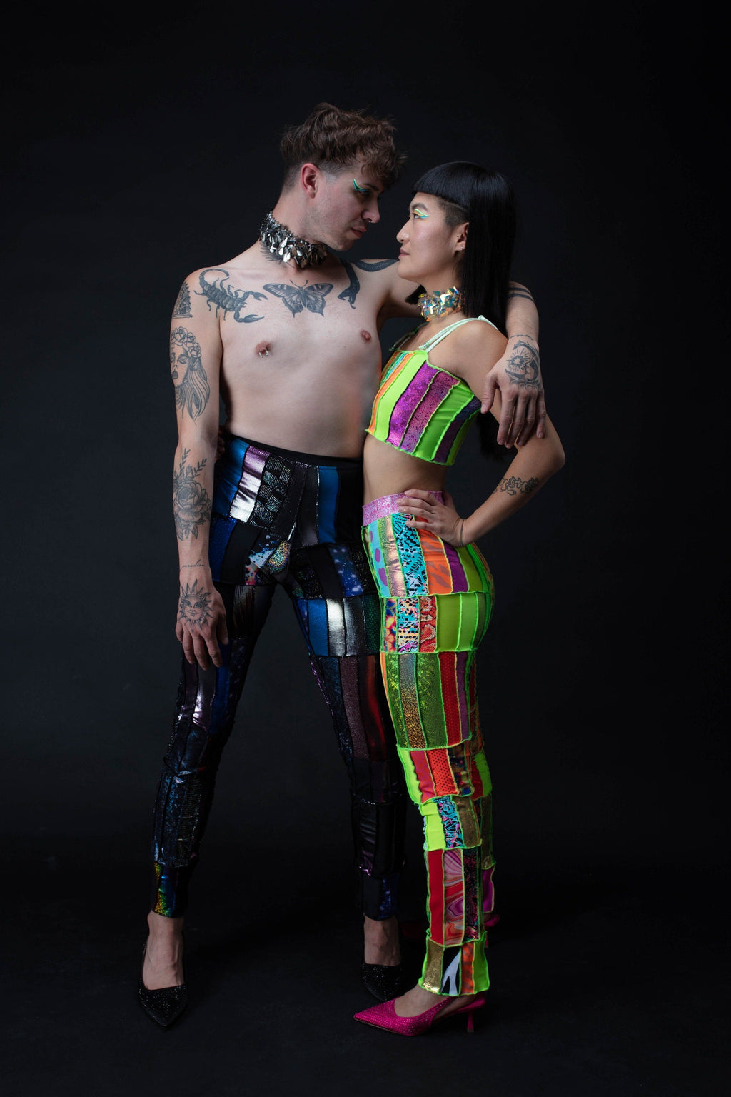 ZERO WASTE Patchwork Rectangle Pants