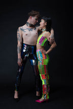 ZERO WASTE Patchwork Rectangle Pants