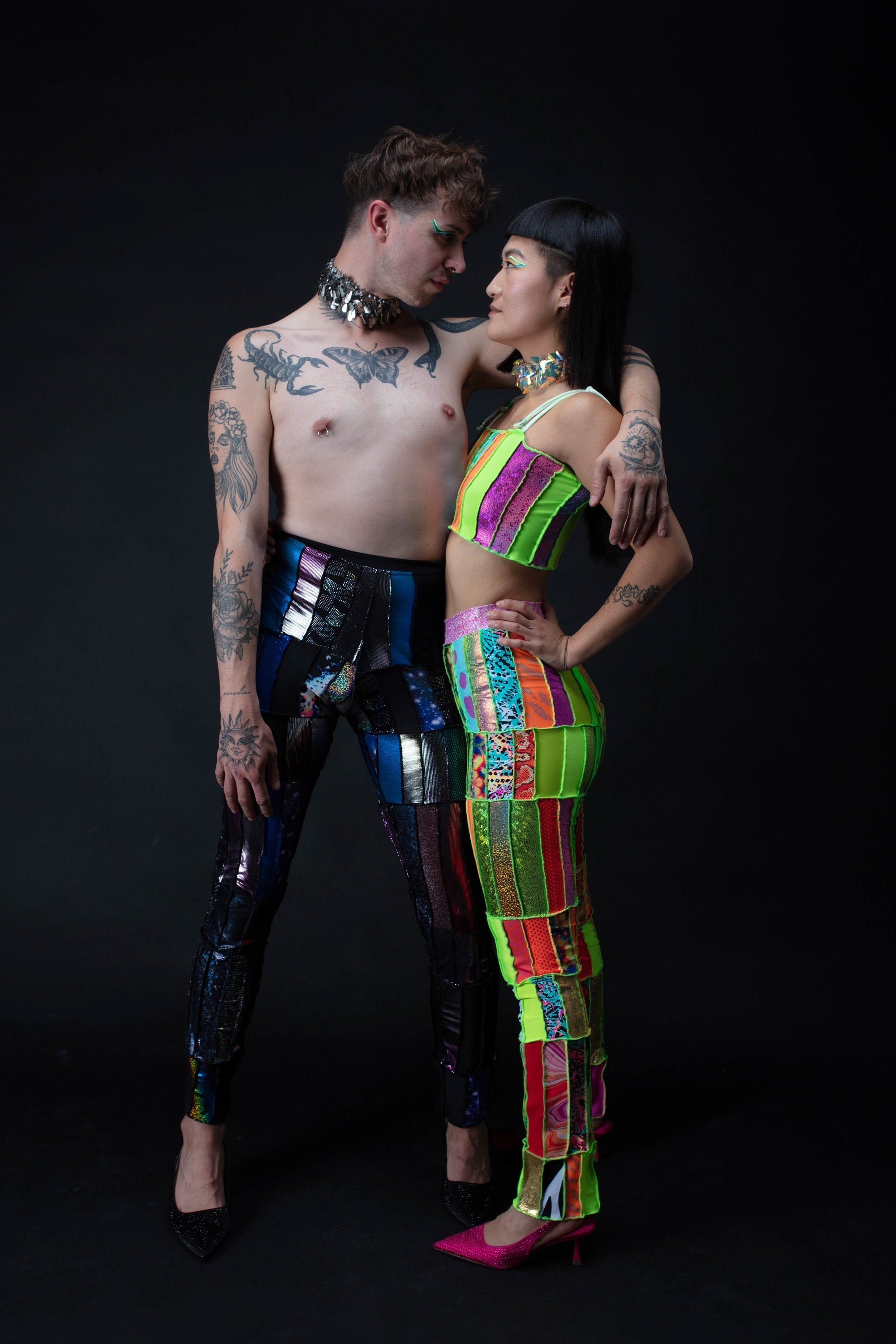 ZERO WASTE Patchwork Rectangle Pants