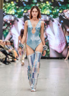BERLIN FASHION WEEK "Bodysuit with Chaps" Lettau Art Fashion