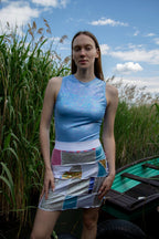 ZERO WASTE Patchwork Skirt
