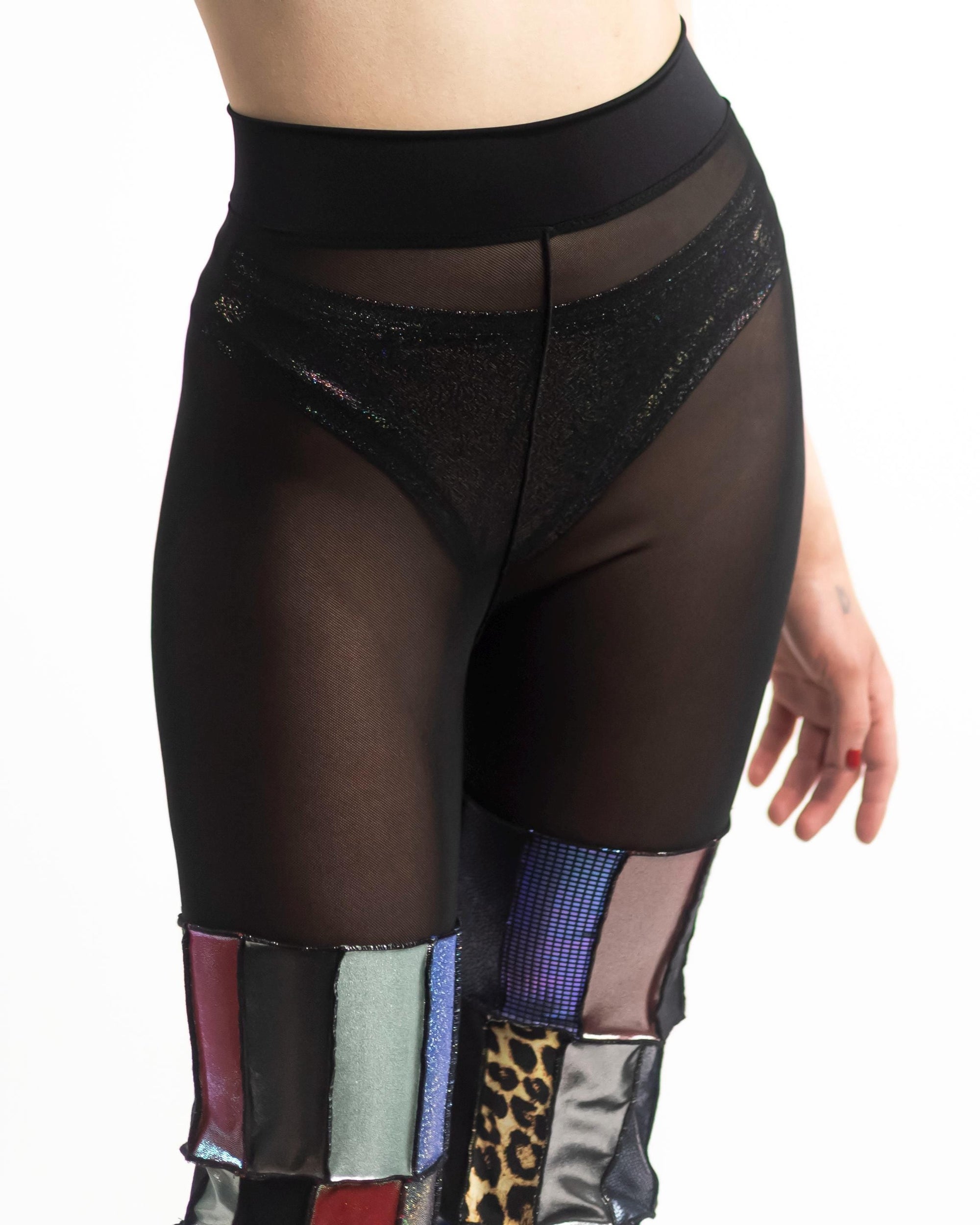 ZERO WASTE Patchwork Chaps Pants