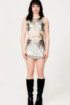 Ivy Berlin - Mila Crop Top - Silver