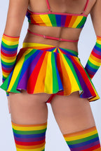 Badinka - Rainbow Mini Skirt