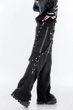 Alice's Lips - Punk Princess Cargo Pants – Black