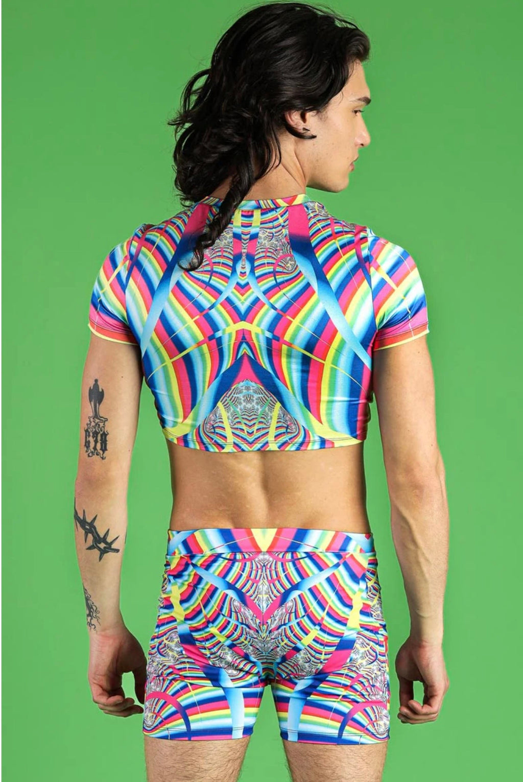 Devil Walking - Rainbow Dimension Crop Top – Rainbow