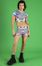 Devil Walking - Rainbow Dimension Crop Top – Rainbow