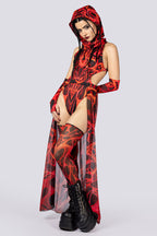 Devil Walking - Red dimension high cut bodysuit - Red
