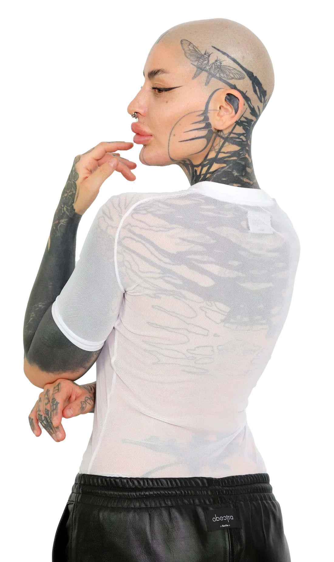 Obectra - Mesh T- shirt - Whitee